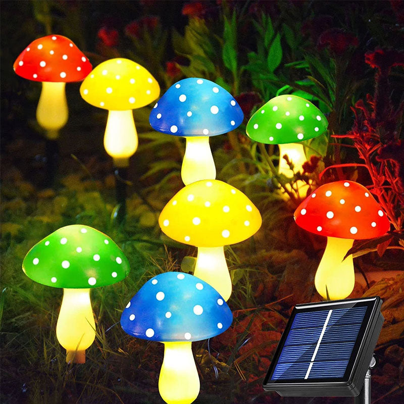Solar Powered Mushroom Lightsnull