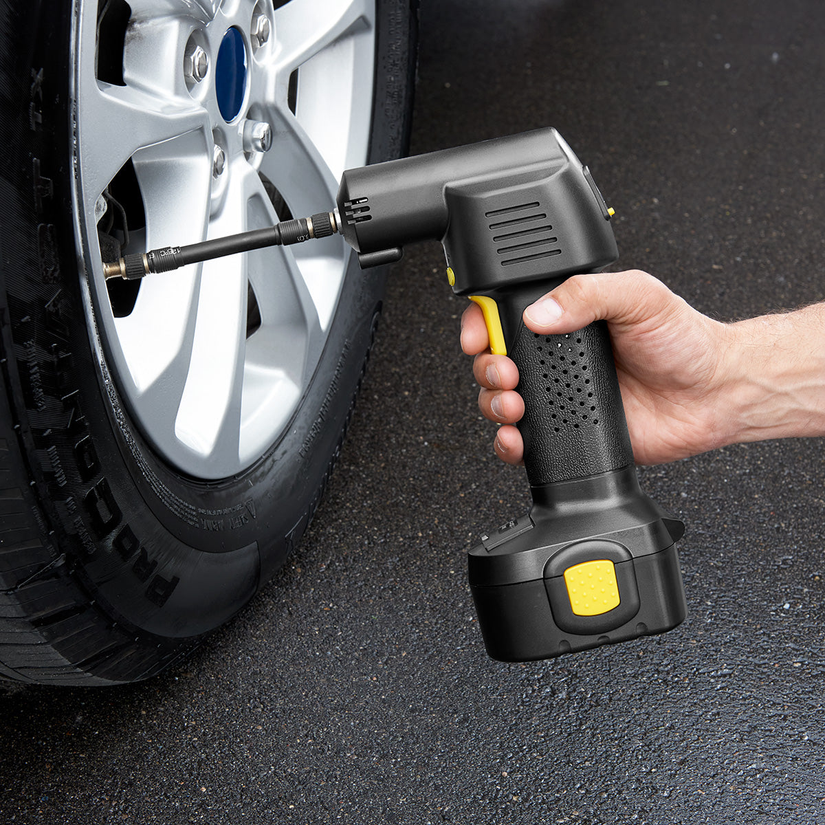 Portable Air Compressor Tire Inflator Cordless Auto-Stop Pump – Kidiora