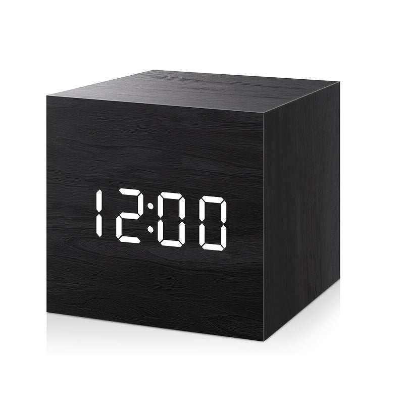 Compact Digital Alarm Clock with LED Display