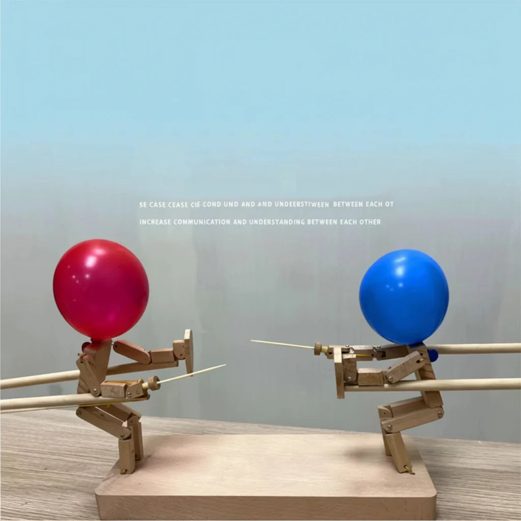 Party Game Wooden Balloon Sword Duel Active Indoor Play – Kidiora