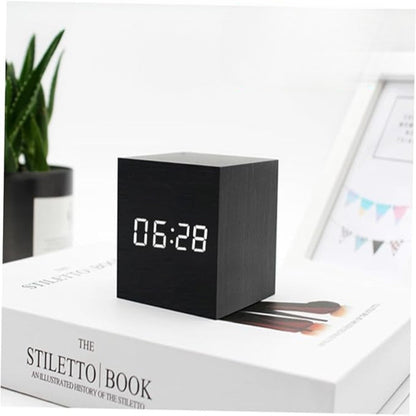 Small LED Clock with Dimmable Light and Temperature Display - Kidiora