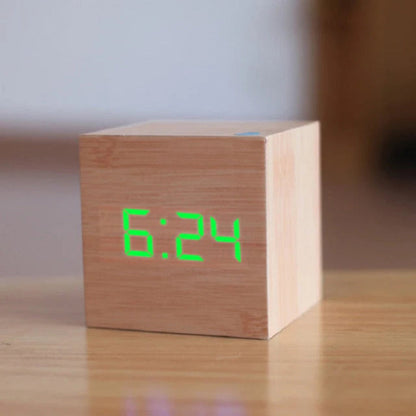 Small LED Clock with Dimmable Light and Temperature Display