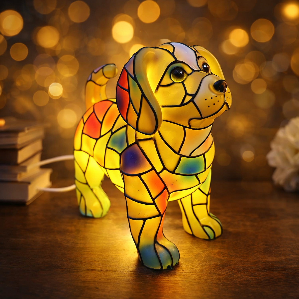 Labrador Light Resin Lamp – Decorative LED Lamp Featuring Labrador ...