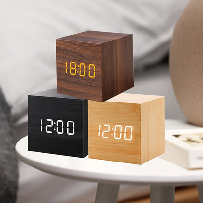 Compact Digital Alarm Clock with LED Display - Kidiora