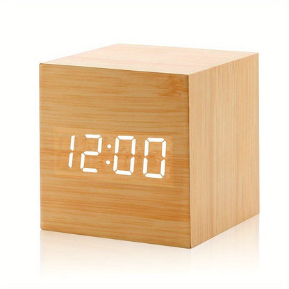Compact Digital Alarm Clock with LED Display