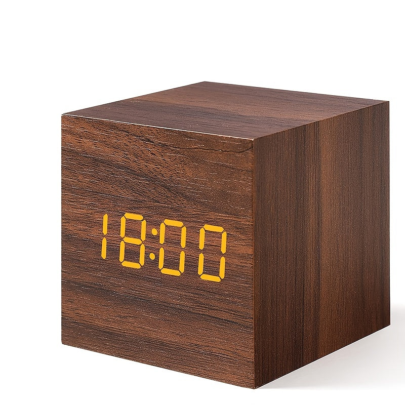 Compact Digital Alarm Clock with LED Display