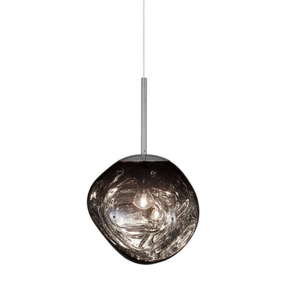 Beautiful Melted Glass Drop Pendant Light Fixture