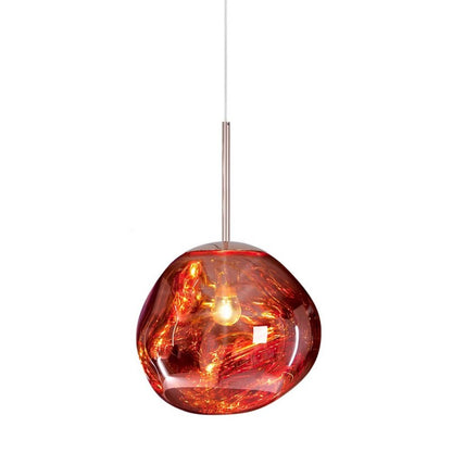 Beautiful Melted Glass Drop Pendant Light Fixture