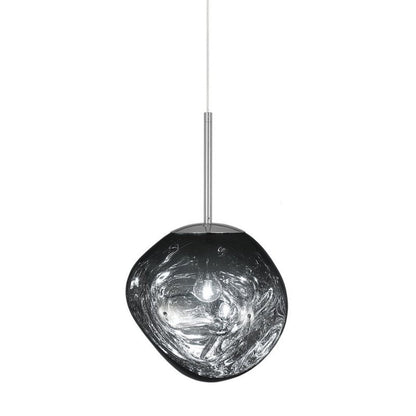 Beautiful Melted Glass Drop Pendant Light Fixture