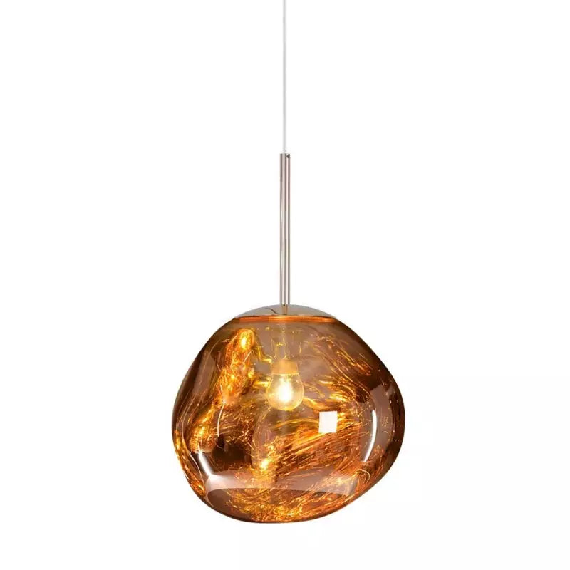 Beautiful Melted Glass Drop Pendant Light Fixture